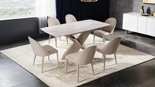 Lenvik 7 Pc Dining Table Set - My Sweet Home Furniture (Queens, NY)