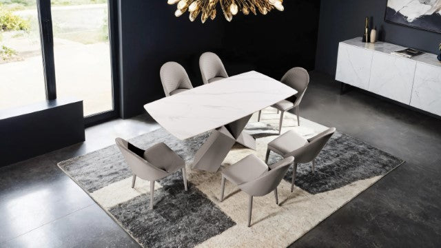 Lenvik 7 Pc Dining Table Set - My Sweet Home Furniture (Queens, NY)