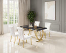 Horley 60" Dining Table, Gold Frame - My Sweet Home Furniture (Queens, NY)
