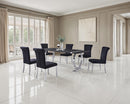 Horley 80" Dining Table, Silver Frame - My Sweet Home Furniture (Queens, NY)