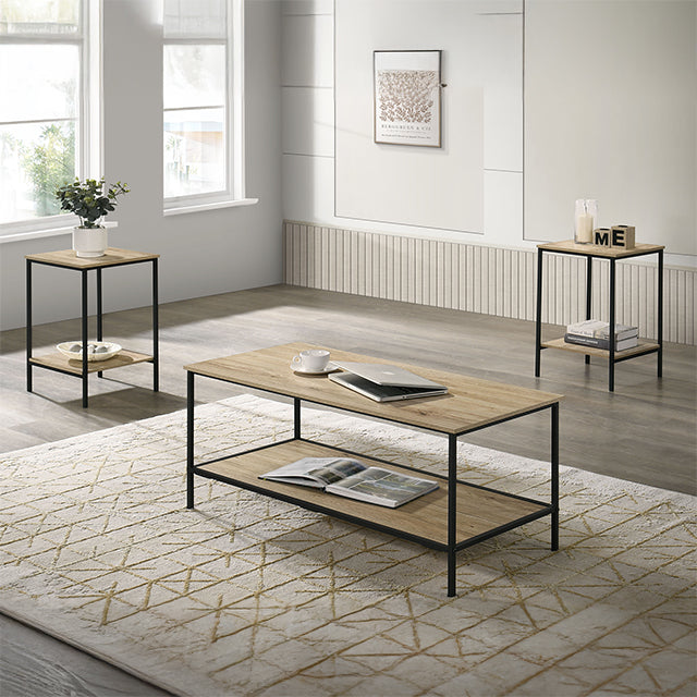 Pallas 3 Pc. Table Set Natural - My Sweet Home Furniture (Queens, NY)