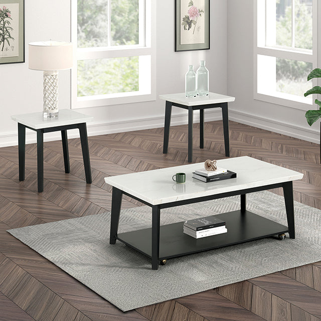 Thisted Square Marble End Table - My Sweet Home Furniture (Queens, NY)