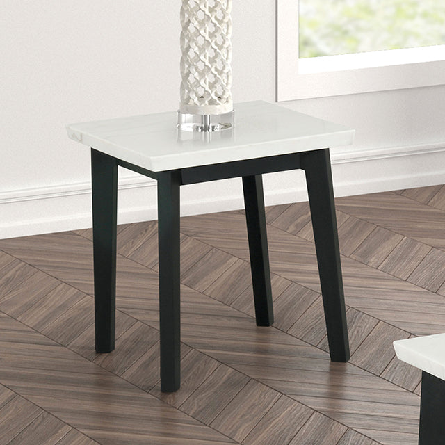 Thisted Square Marble End Table - My Sweet Home Furniture (Queens, NY)