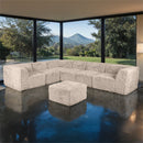 Nappi Large L-Sectional w/ Ottoman (Compressed Foam) - My Sweet Home Furniture (Queens, NY)