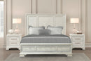 Stella Mia E.King & Queen Bed White & White - My Sweet Home Furniture (Queens, NY)