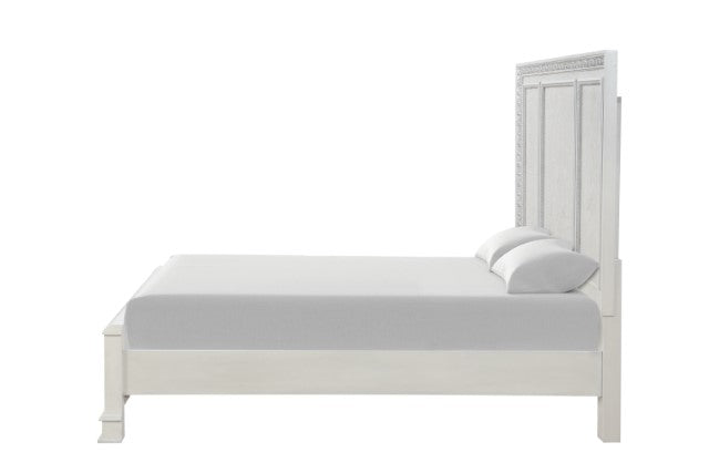 Stella Mia 4 Pc 5 Pc Queen Bedroom Set White & White - My Sweet Home Furniture (Queens, NY)