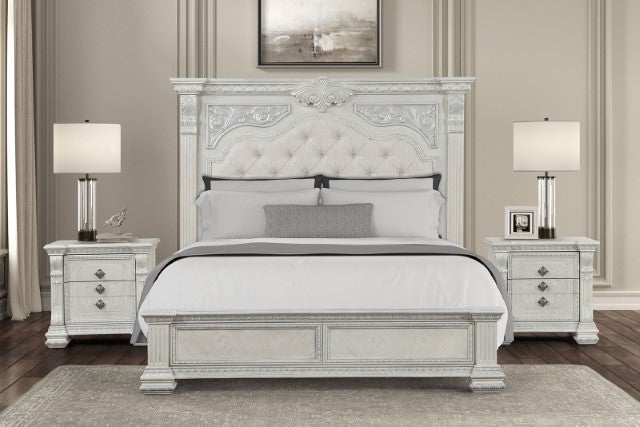 Promenade Bed Dark Brown & White - My Sweet Home Furniture (Queens, NY)