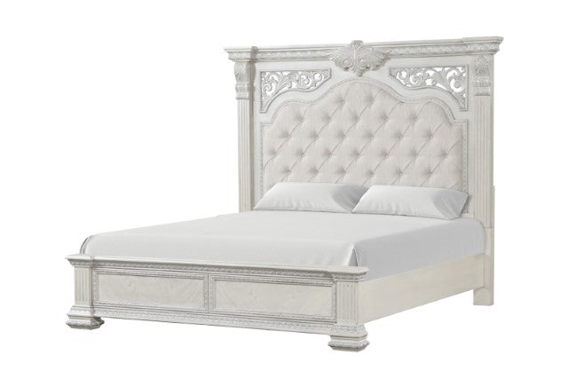 Promenade Bed Dark Brown & White - My Sweet Home Furniture (Queens, NY)