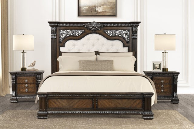 Promenade Bed Dark Brown & White - My Sweet Home Furniture (Queens, NY)