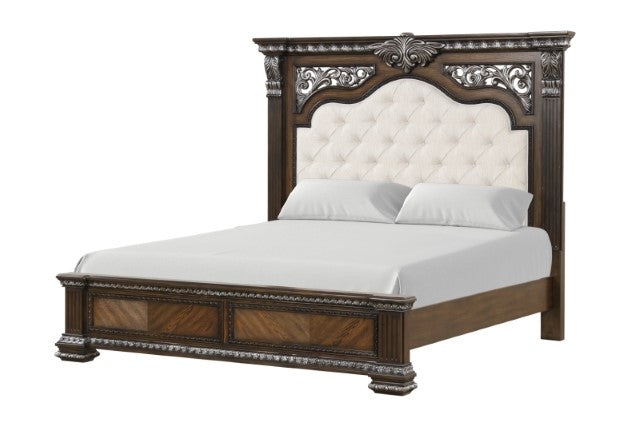 Promenade Bed Dark Brown & White - My Sweet Home Furniture (Queens, NY)