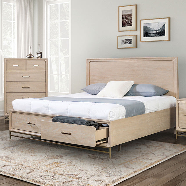 Sandnes E.King & Queen Bed - My Sweet Home Furniture (Queens, NY)