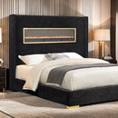 Danvers Bed Beige, Black, & Grey