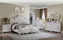 Ventresca 4 & 5 Piece Queen Bedroom Set White & Chrome - My Sweet Home Furniture (Queens, NY)