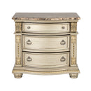 Fromberg Nightstand w/ Marble Top - My Sweet Home Furniture (Queens, NY)