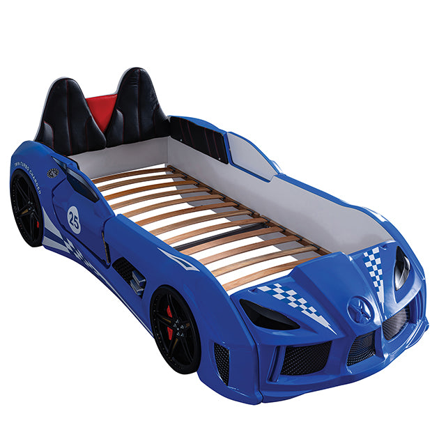 Trackster Bed White, Red,, Black, & Blue - My Sweet Home Furniture (Queens, NY)