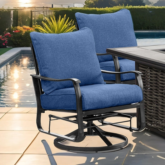 Segovia Swivel Glider Arm Chair (2/CTN) - My Sweet Home Furniture (Queens, NY)