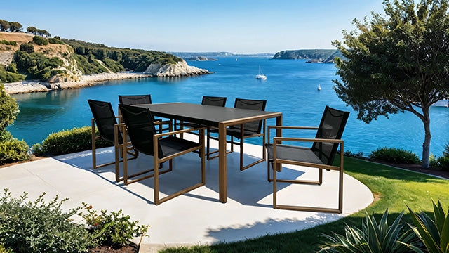 Oswego 8 Pc. Outdoor Dining Set - My Sweet Home Furniture (Queens, NY)
