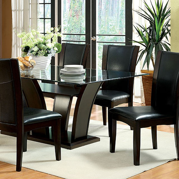 Manhattan 7 Pc Dining Table Set Cherry - My Sweet Home Furniture (Queens, NY)