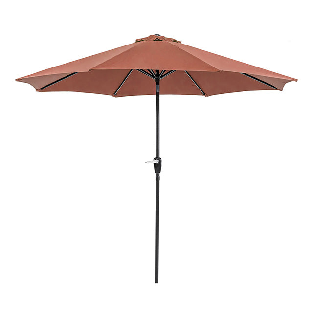 Soli 9' Outdoor Umbrella w/ Auto Tilt + 21" Round Base - My Sweet Home Furniture (Queens, NY)