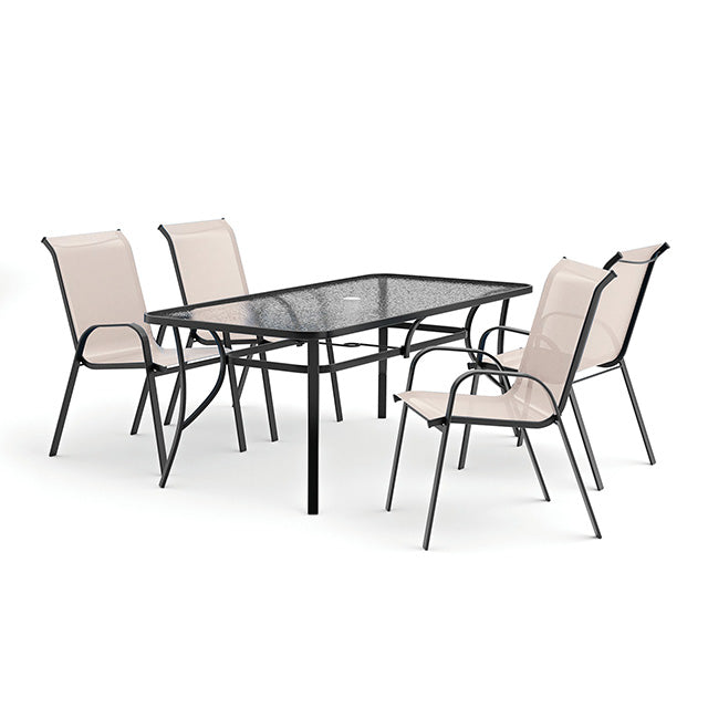 Pierro 5 Pc. Outdoor Dining Set - My Sweet Home Furniture (Queens, NY)