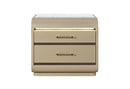 GENESIS GOLD NIGHTSTAND WITH LED - My Sweet Home Furniture (Queens, NY)