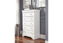 POMPEI METALLIC WHITE KING BED W/LED, DRESSER, MIRROR AND NIGHTSTAND - My Sweet Home Furniture (Queens, NY)