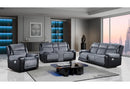 U5914/U5915 GREY/BLACK REC SOFA/CRLS W/IMMERSIVE SOUND & BLUE LED/REC - My Sweet Home Furniture (Queens, NY)