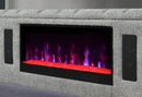 ISABELLA GREY QUEEN BED W/LED, TV LIFT, SPEAKER AND FIREPLACE - My Sweet Home Furniture (Queens, NY)