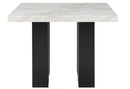 D04 WHITE BAR TABLE AND 6 D04 BLACK BAR STOOL - My Sweet Home Furniture (Queens, NY)
