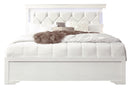 POMPEI METALLIC WHITE QUEEN BED WITH LED - My Sweet Home Furniture (Queens, NY)