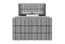 ISABELLA GREY QUEEN BED W/LED, TV LIFT, SPEAKER AND FIREPLACE - My Sweet Home Furniture (Queens, NY)