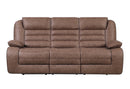 U2250 BROWN RECLINING SOFA