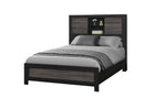 LISBON GREY/BLACK BOOKCASE FULL BED GROUP - My Sweet Home Furniture (Queens, NY)