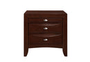 LINDA NEW MERLOT NIGHTSTAND - My Sweet Home Furniture (Queens, NY)