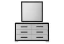 AMELIA GREY/BLACK FULL BED, DRESSER, MIRROR AND NIGHTSTAND - My Sweet Home Furniture (Queens, NY)
