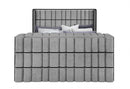 ISABELLA GREY KING BED W/LED, TV LIFT, SPEAKER AND FIREPLACE - My Sweet Home Furniture (Queens, NY)