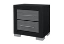 EMMA BLACK/GREY NIGHTSTAND - My Sweet Home Furniture (Queens, NY)