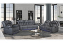 U7068 GREY 10 PWR REC SOFA/PWR CONSOLE REC LOVESEAT/PWR RECLINER W/LED