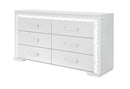 NAOMI SILVER MARBLE DRESSER WITH LED - My Sweet Home Furniture (Queens, NY)