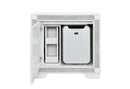 SOLEIL WHITE NIGHTSTAND WITH COOLER AND SPEAKER - My Sweet Home Furniture (Queens, NY)
