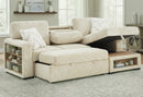 U0222 IVORY PULL OUT SOFA BED WITH SPEAKER AND 2 PILLOWS - My Sweet Home Furniture (Queens, NY)