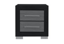 EMMA BLACK/GREY NIGHTSTAND - My Sweet Home Furniture (Queens, NY)