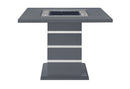 MONACO DARK GREY BAR TABLE AND 6 MONACO DARK GREY BAR STOOLS - My Sweet Home Furniture (Queens, NY)