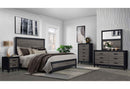 LISBON GREY/BLACK QUEEN BED, DRESSER, MIRROR AND NIGHTSTAND - My Sweet Home Furniture (Queens, NY)