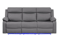 U6026 Pu 72A Reclining Sofa with LED