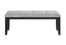 D1319 BLK/WHT DINING TABLE, 4 D1319 LT GREY DC & D1319 LT GREY BN - My Sweet Home Furniture (Queens, NY)