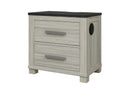ASHLEY BROWN NIGHTSTAND W/USB & SPEAKER - My Sweet Home Furniture (Queens, NY)
