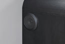 BECKETT WHITE/BLACK NIGHTSTAND WITH LED, COOLER AND SPEAKER - My Sweet Home Furniture (Queens, NY)