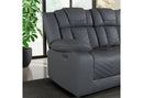 U7068 GREY 10 PWR REC SOFA/PWR CON REC LOVESEAT WITH LED