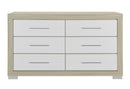 EMMA NATURAL/WHITE DRESSER - My Sweet Home Furniture (Queens, NY)